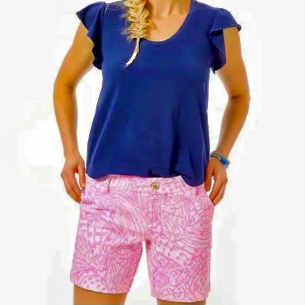 Lilly Pulitzer Jane‎ Pink White Shorts | 00